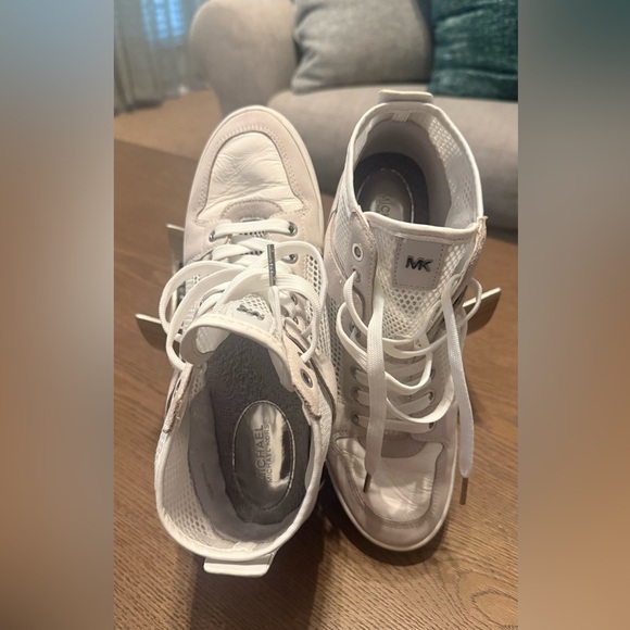 Michael Kors White Mesh Sneakers - Picture 3 of 8